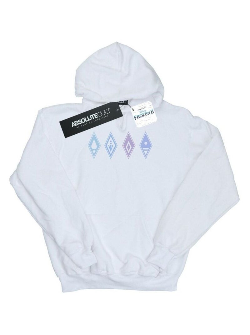 Disney - Sweat à capuche FROZEN Blanc - Kiabi