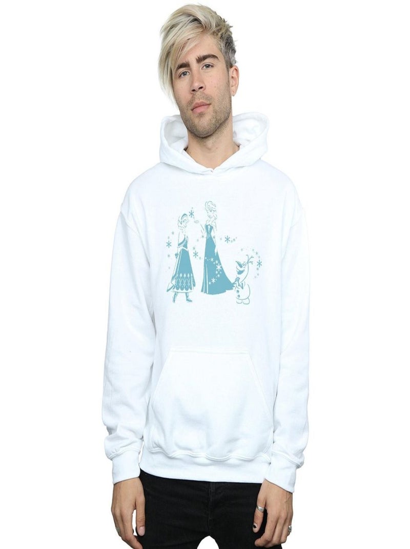 Disney - Sweat à capuche FROZEN Blanc - Kiabi