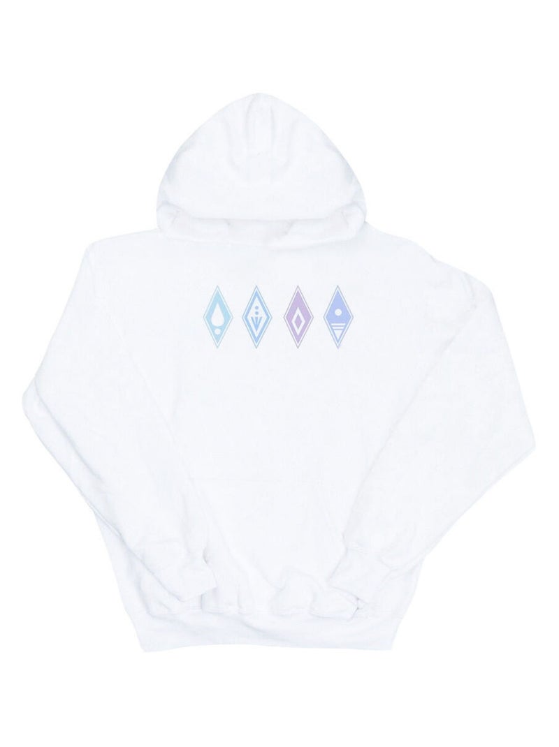 Disney - Sweat à capuche FROZEN Blanc - Kiabi