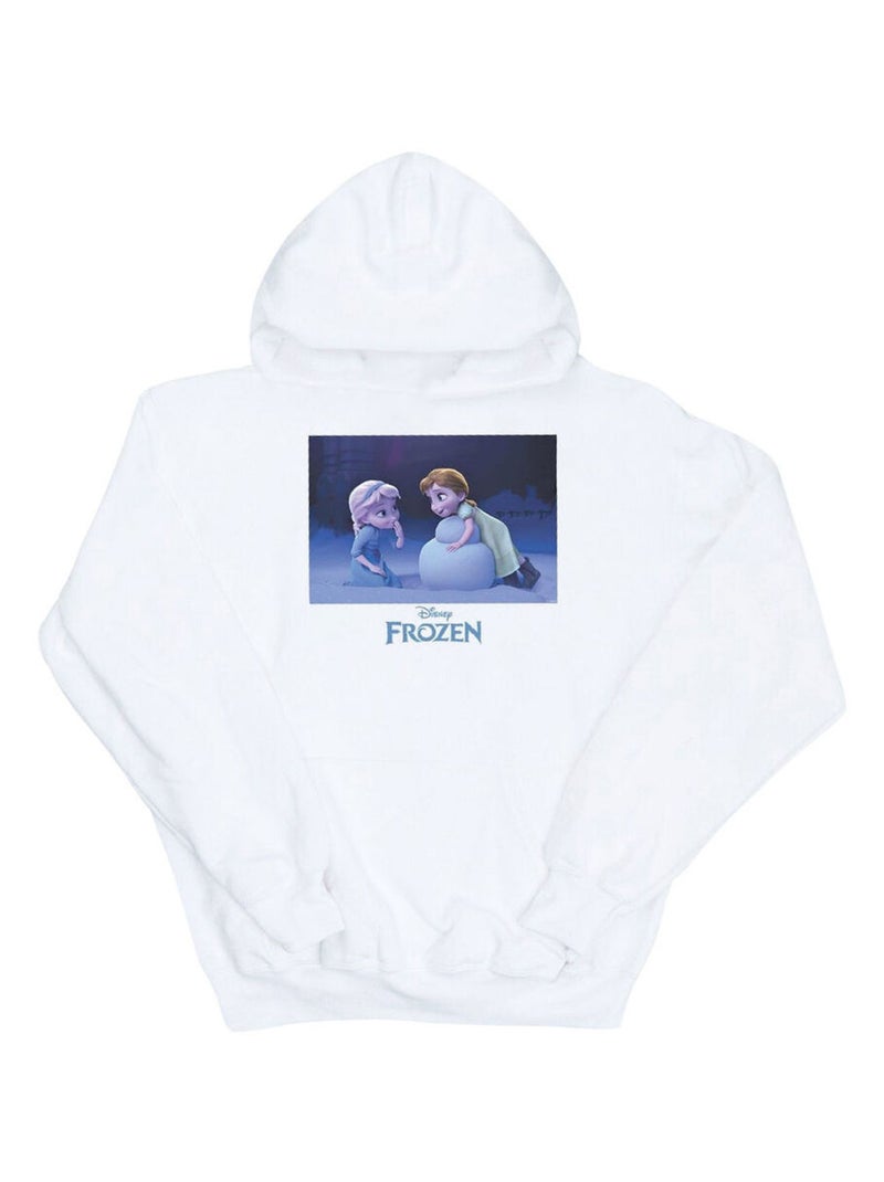 Disney - Sweat à capuche FROZEN BUILD A SNOWMAN Blanc - Kiabi