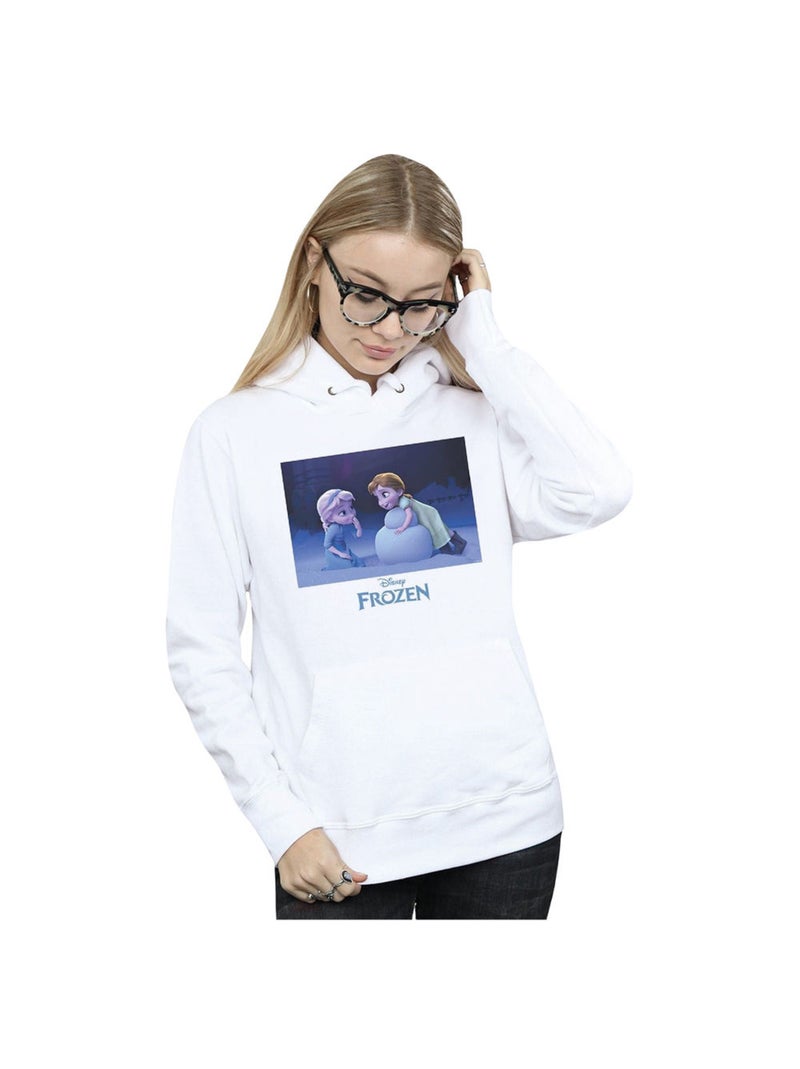 Disney - Sweat à capuche FROZEN BUILD A SNOWMAN Blanc - Kiabi