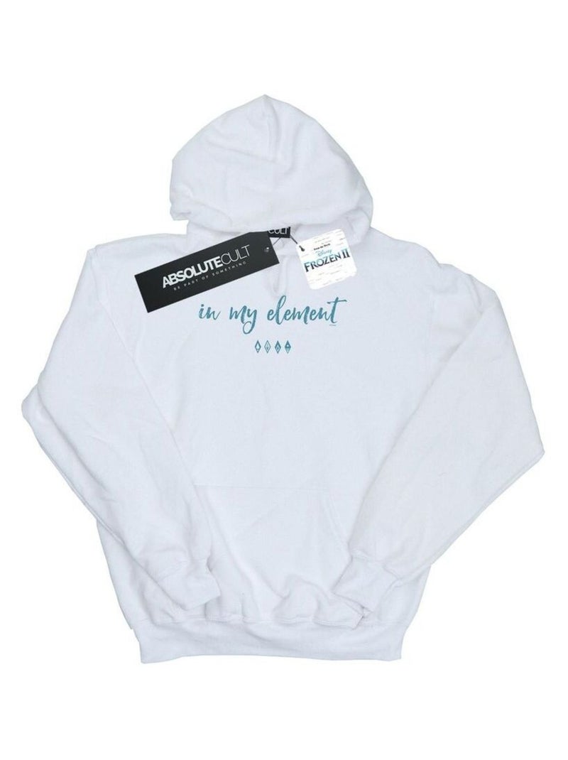 Disney - Sweat à capuche FROZEN IN MY ELEMENT Blanc - Kiabi