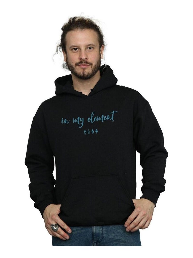 Disney - Sweat à capuche FROZEN IN MY ELEMENT Noir - Kiabi