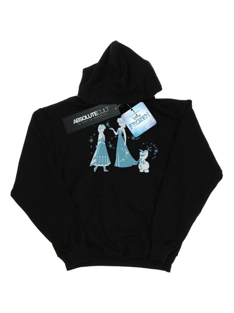 Disney - Sweat à capuche FROZEN Noir - Kiabi