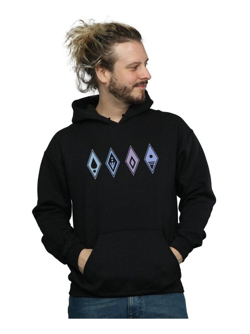 Disney - Sweat à capuche FROZEN Noir - Kiabi