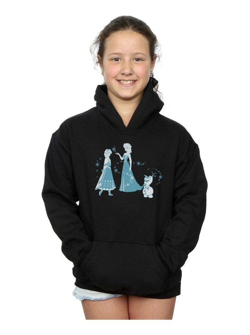Disney - Sweat à capuche FROZEN Noir - Kiabi