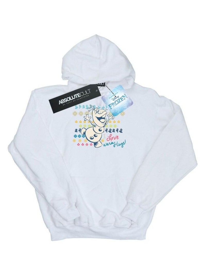 Disney - Sweat à capuche FROZEN WARM HUGS Blanc - Kiabi