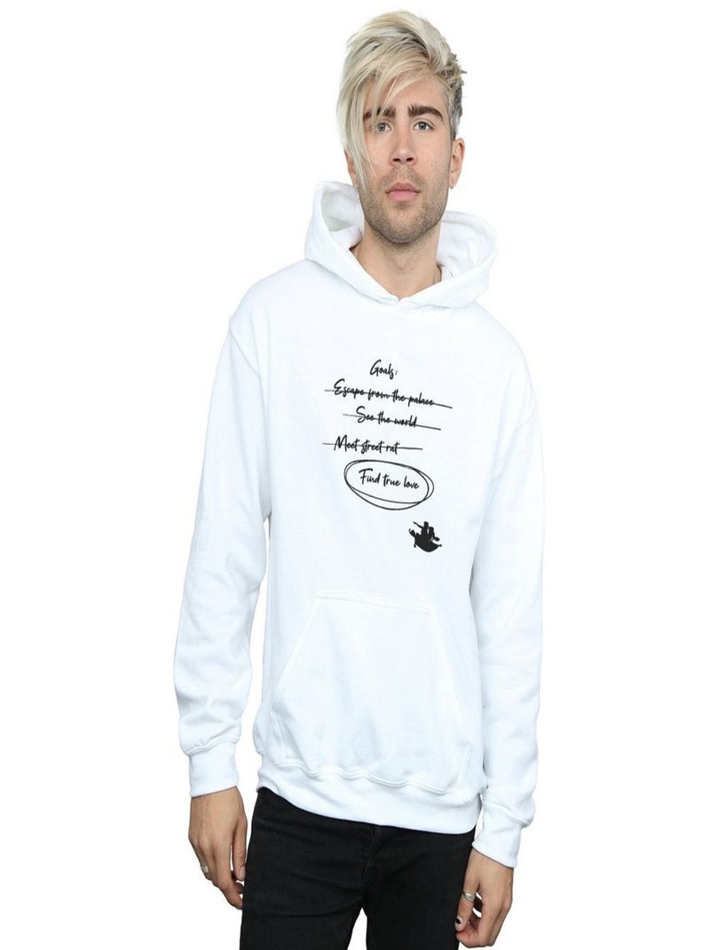 Disney - Sweat à capuche GOALS Blanc - Kiabi
