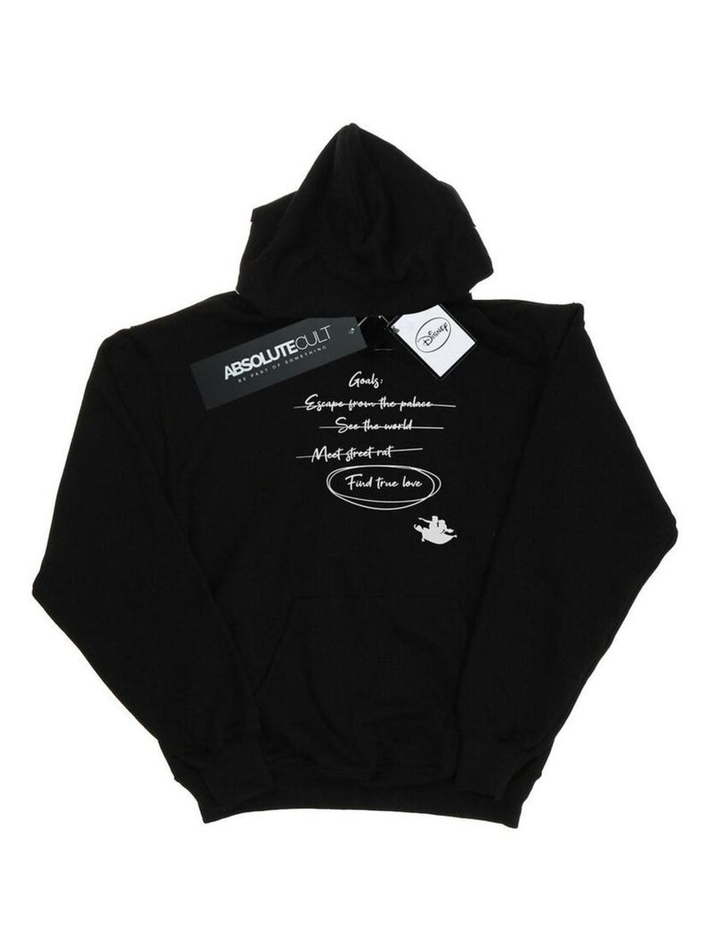 Disney - Sweat à capuche GOALS Noir - Kiabi