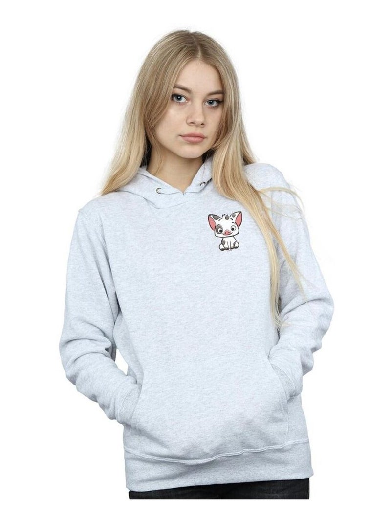 Disney - Sweat à capuche Gris chiné - Kiabi