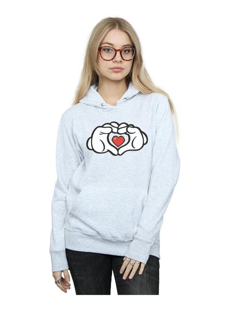 Disney - Sweat à capuche Gris chiné - Kiabi