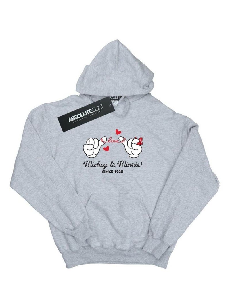 Disney - Sweat à capuche Gris chiné - Kiabi