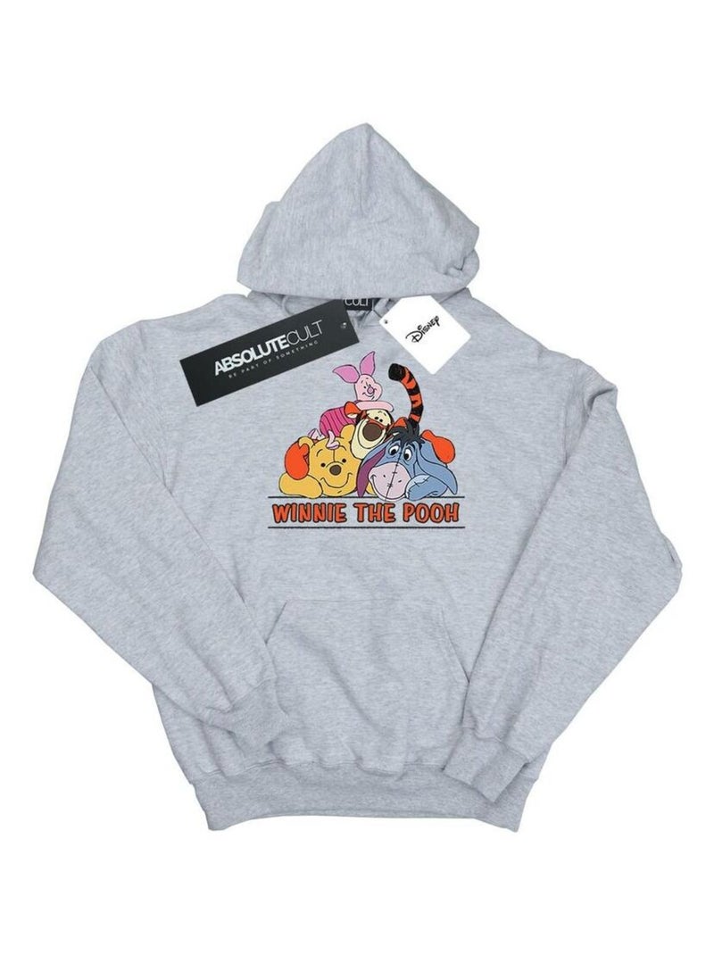 Disney - Sweat à capuche Gris chiné - Kiabi