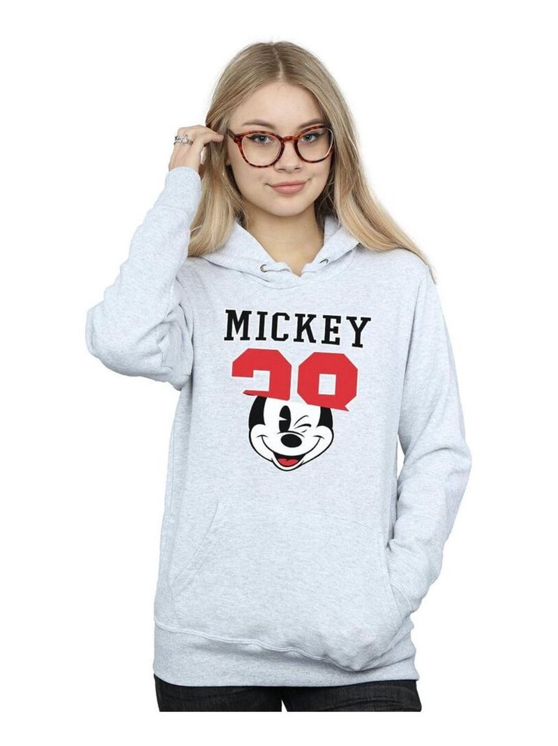 Disney - Sweat à capuche Gris chiné - Kiabi