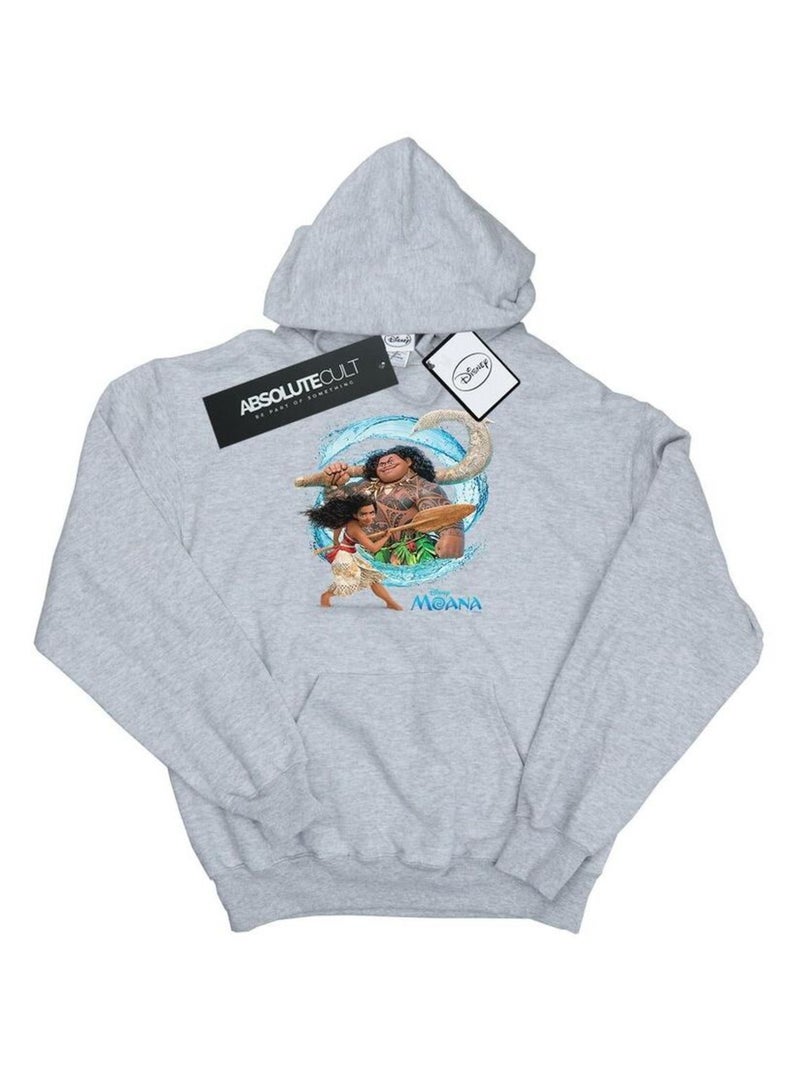 Disney - Sweat à capuche Gris chiné - Kiabi