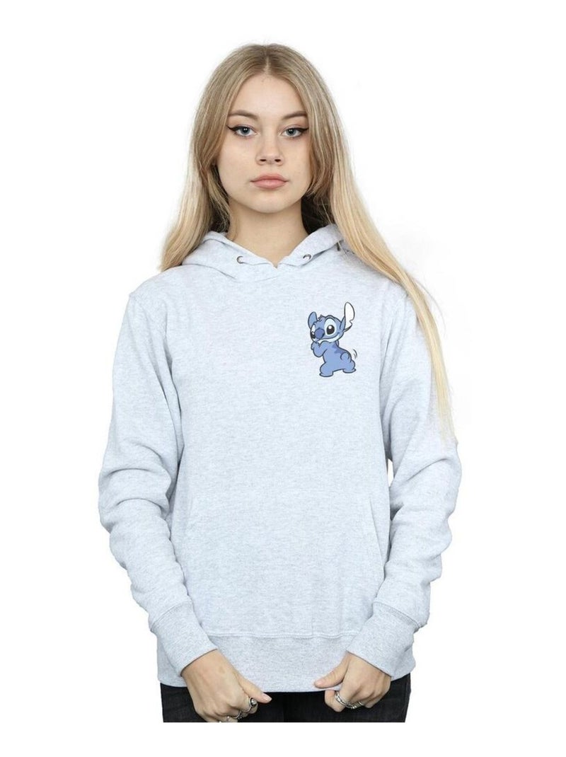 Disney - Sweat à capuche Gris chiné - Kiabi