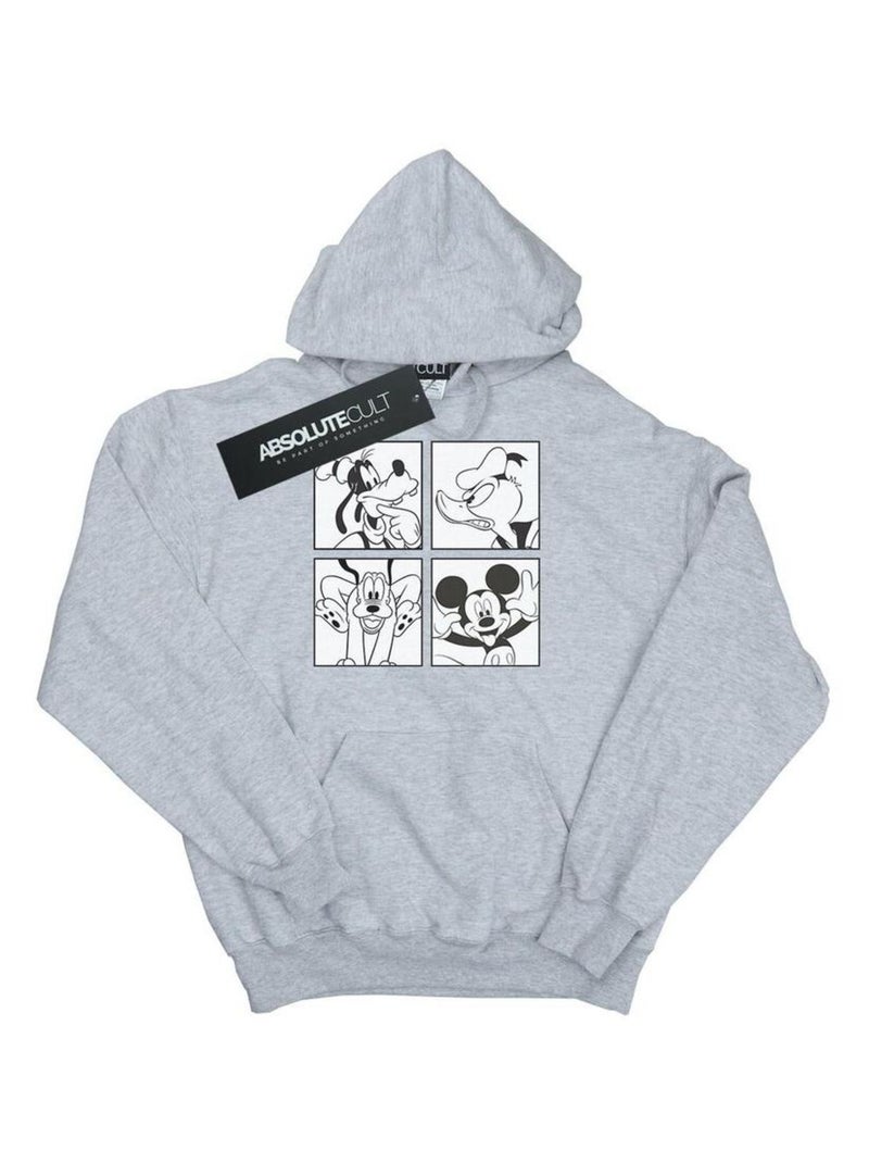 Disney - Sweat à capuche Gris chiné - Kiabi