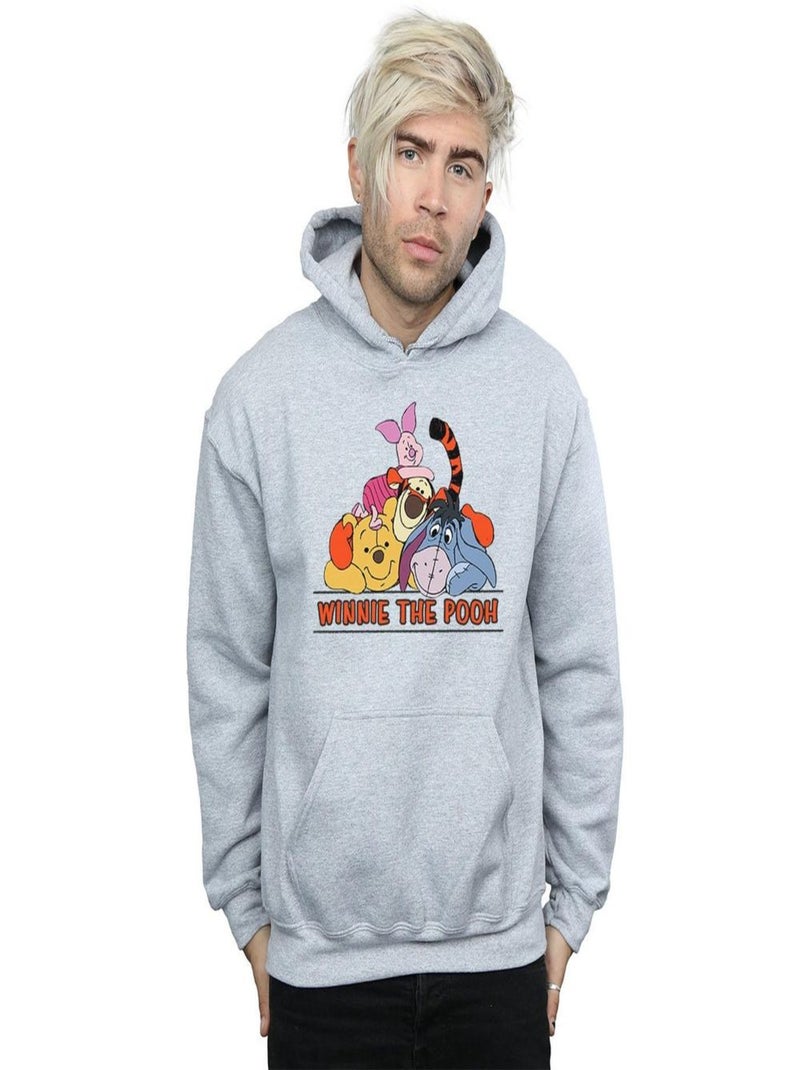 Disney - Sweat à capuche Gris chiné - Kiabi
