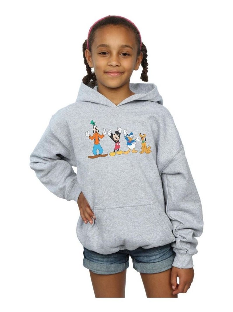 Disney - Sweat à capuche Gris chiné - Kiabi