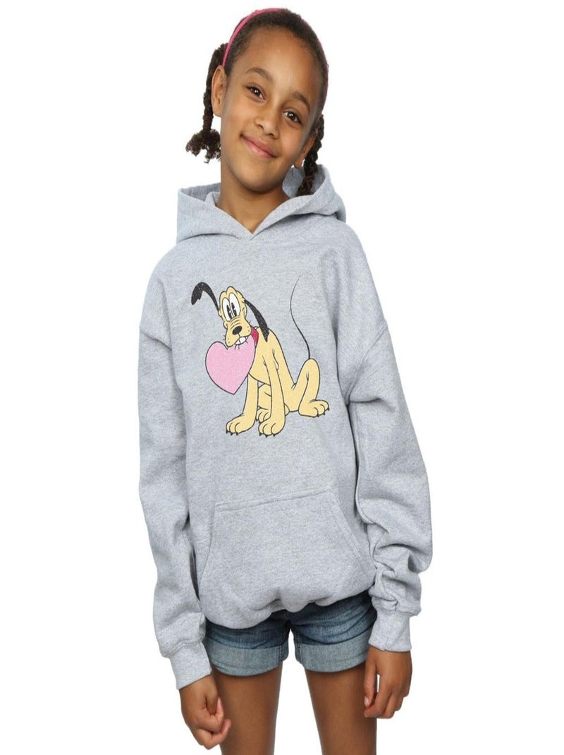 Disney - Sweat à capuche Gris chiné - Kiabi