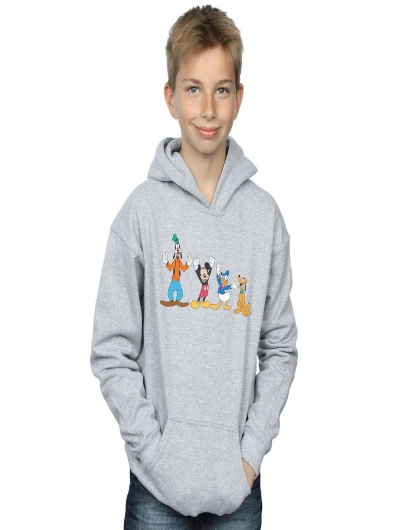 Disney - Sweat à capuche Gris chiné - Kiabi
