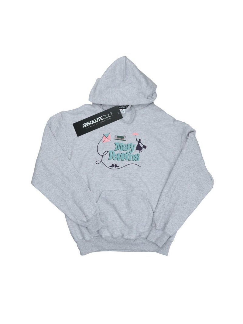 Disney - Sweat à capuche Gris chiné - Kiabi