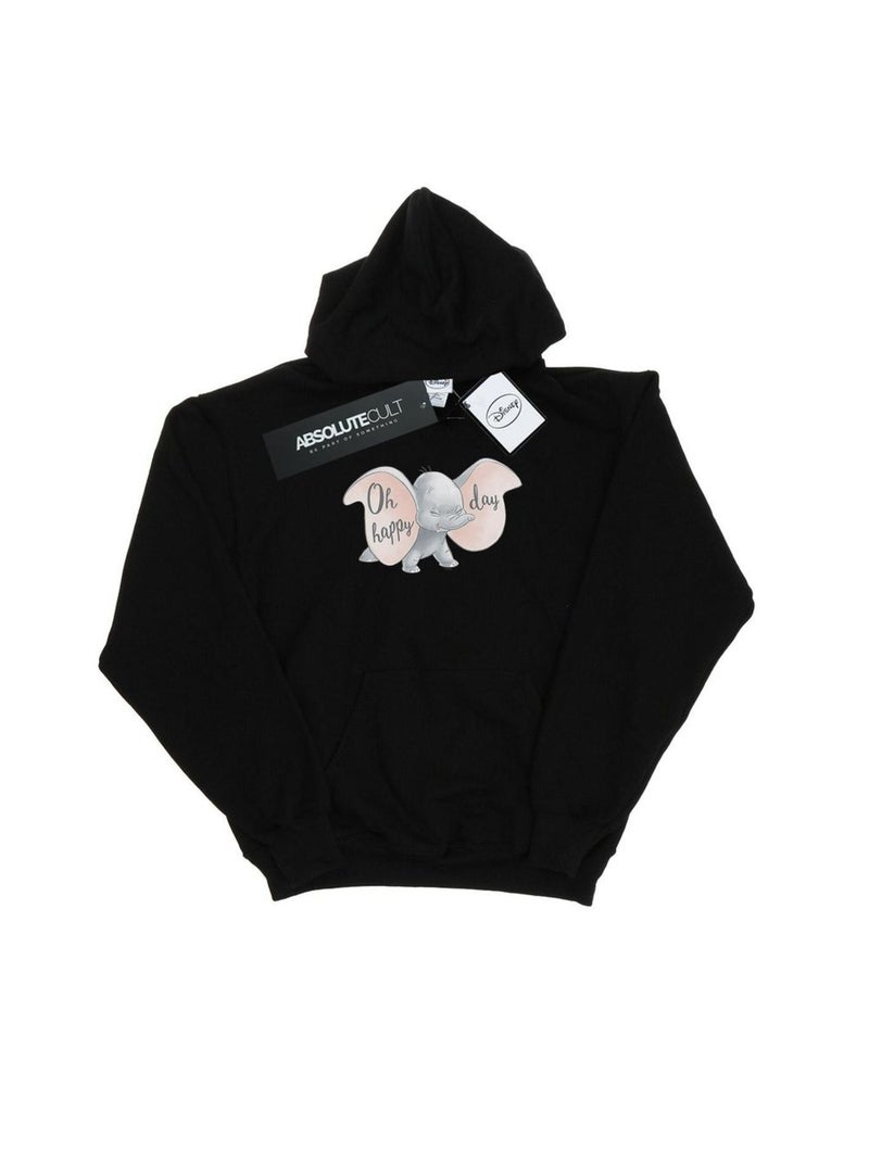 Disney - Sweat à capuche HAPPY DAY Noir - Kiabi