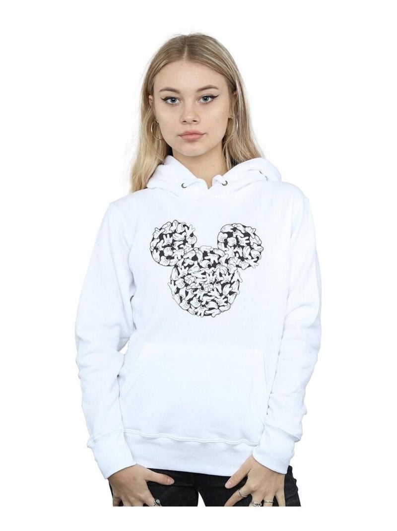 Disney - Sweat à capuche HEAD OF HANDS Blanc - Kiabi