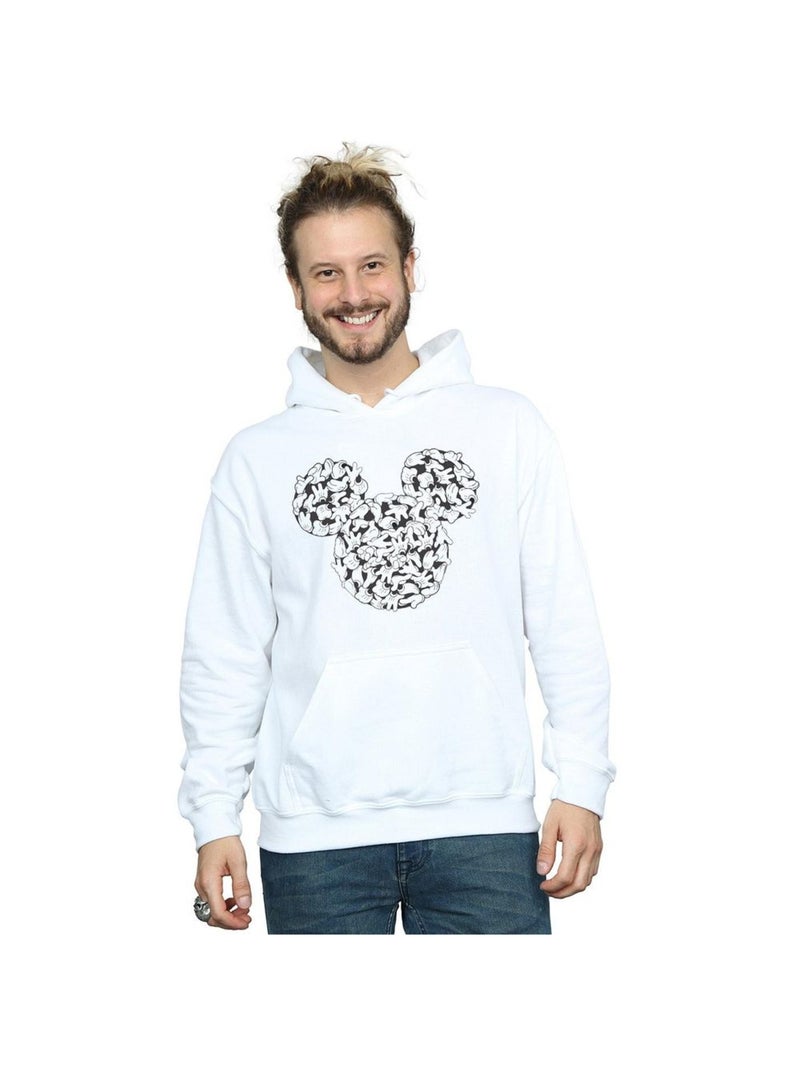 Disney - Sweat à capuche HEAD OF HANDS Blanc - Kiabi