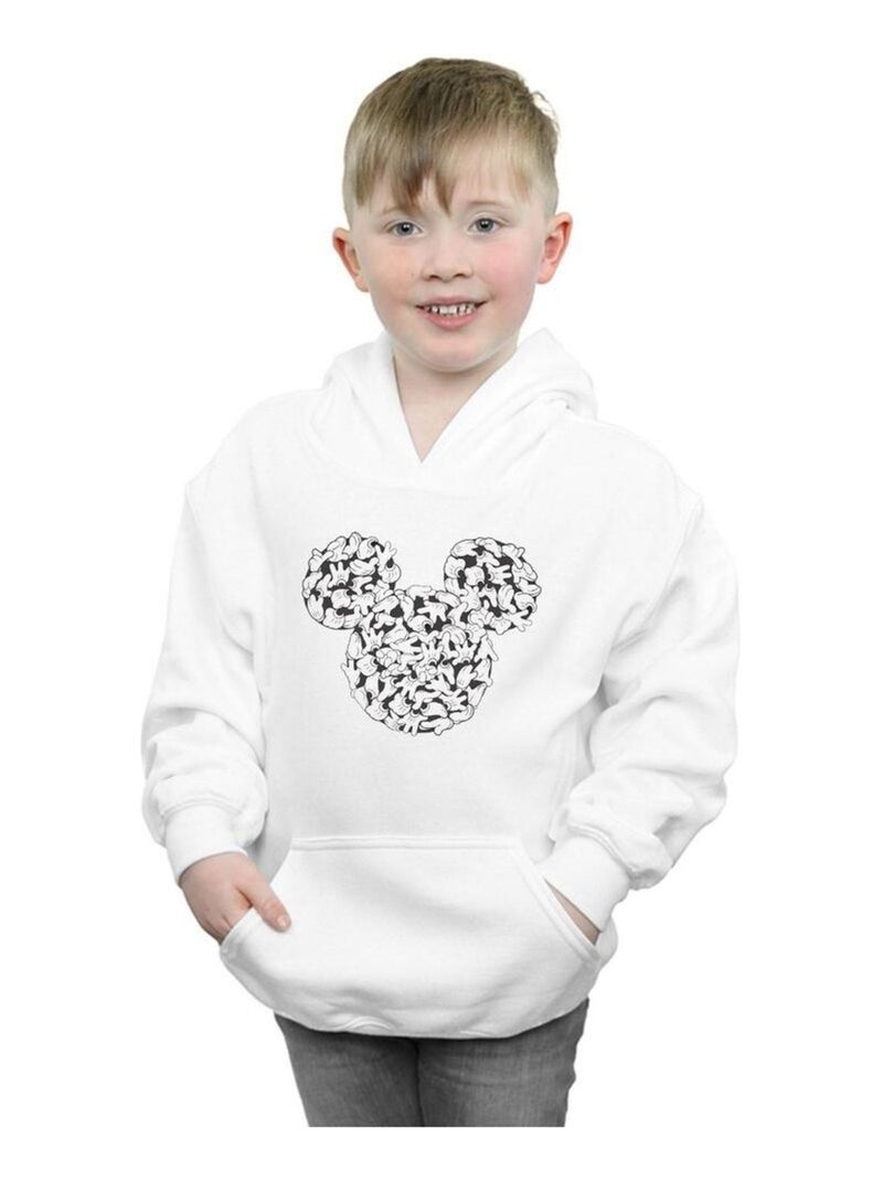 Disney - Sweat à capuche HEAD OF HANDS Blanc - Kiabi