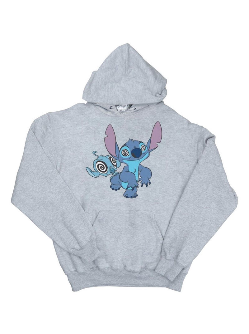 Disney - Sweat à capuche HYPNOTIZED Gris chiné - Kiabi
