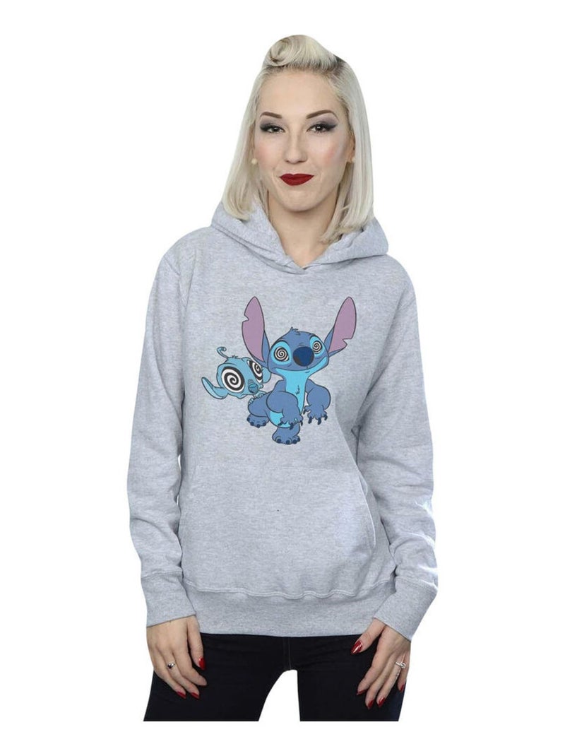 Disney - Sweat à capuche HYPNOTIZED Gris chiné - Kiabi