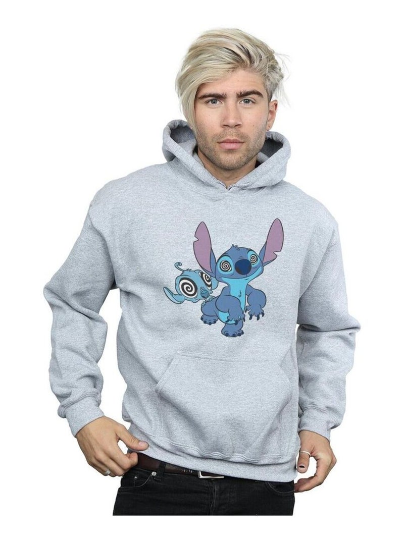 Disney - Sweat à capuche HYPNOTIZED Gris chiné - Kiabi