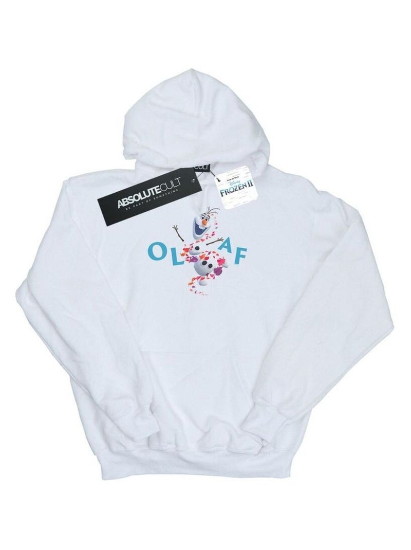 Disney - Sweat à capuche La Reine des Neiges Blanc - Kiabi