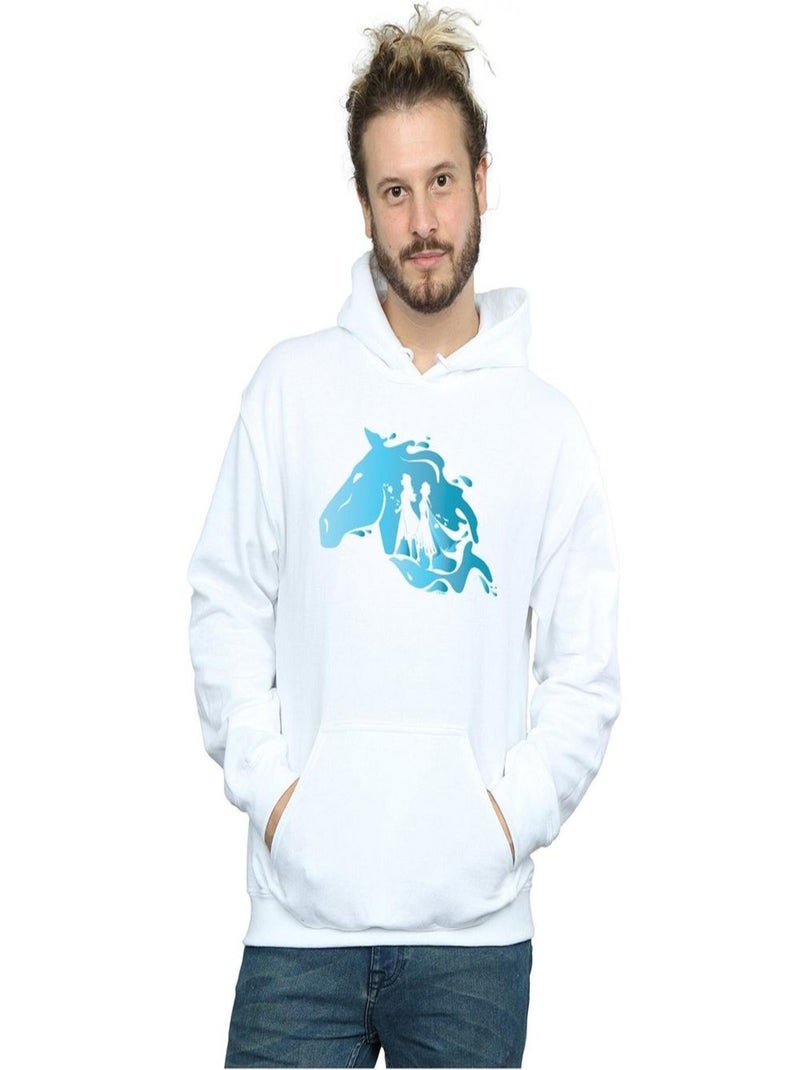 Disney - Sweat à capuche La Reine des Neiges Blanc - Kiabi