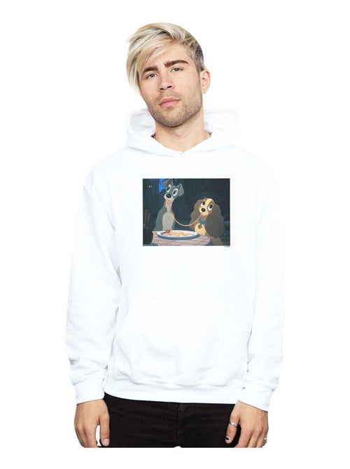 Disney - Sweat à capuche LADY AND THE TRAMP SPAGHETTI SLURP - Kiabi Disney - Sweat à capuche LADY AND THE TRAMP SPAGHETTI SLURP - Kiabi