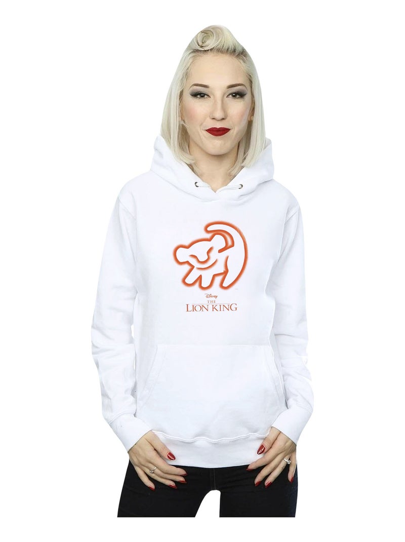 Disney - Sweat à capuche Le Roi Lion Blanc - Kiabi
