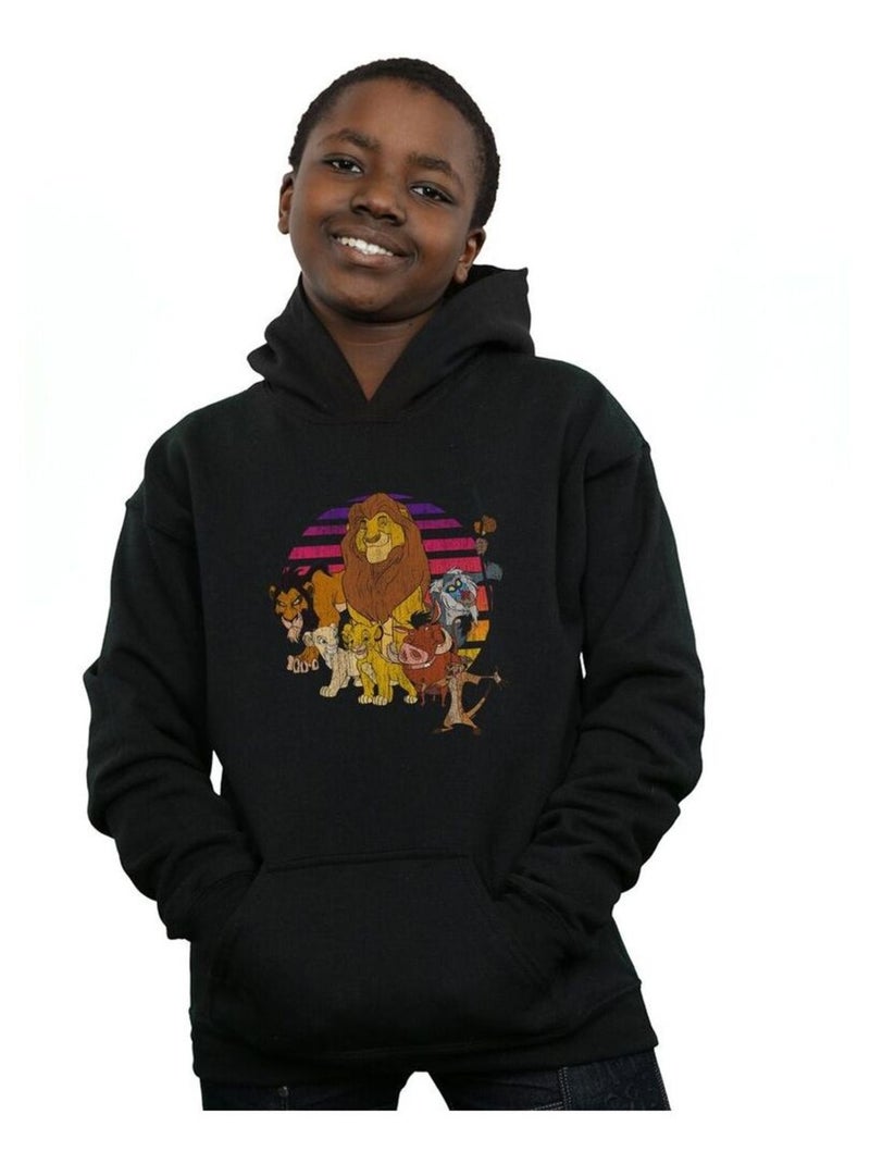 Disney - Sweat à capuche Le Roi Lion PRIDE FAMILY Noir - Kiabi
