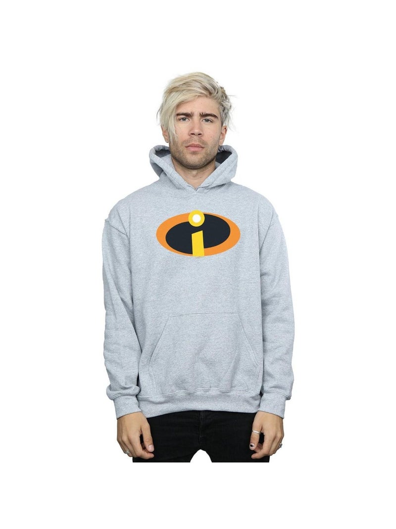Disney - Sweat à capuche Les Indestructibles Gris chiné - Kiabi