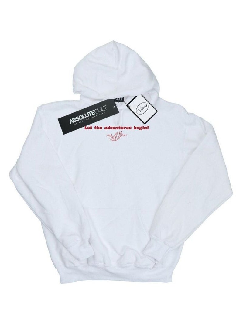 Disney - Sweat à capuche LET THE ADVENTURES BEGIN Blanc - Kiabi