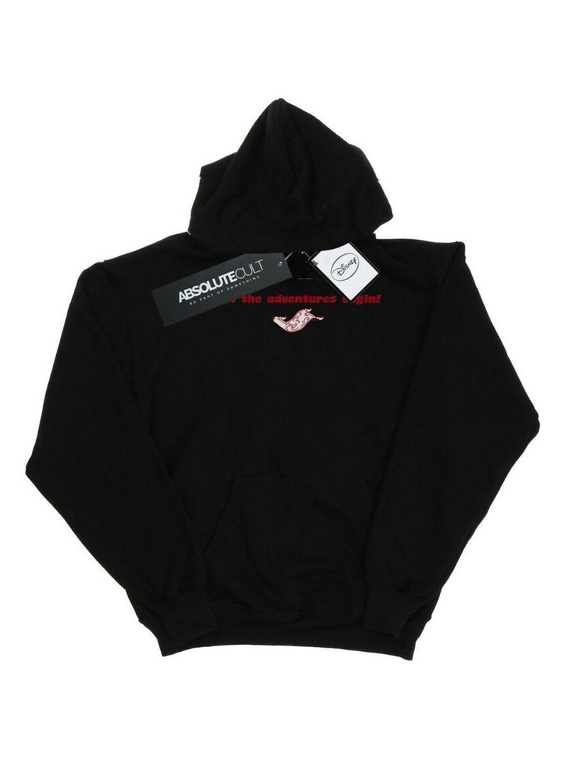 Disney - Sweat à capuche LET THE ADVENTURES BEGIN Noir - Kiabi