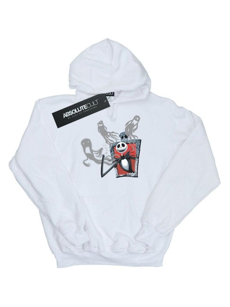 Disney - Sweat à capuche L'Étrange Noël de monsieur Jack GHOSTS OF JACK Blanc - Kiabi