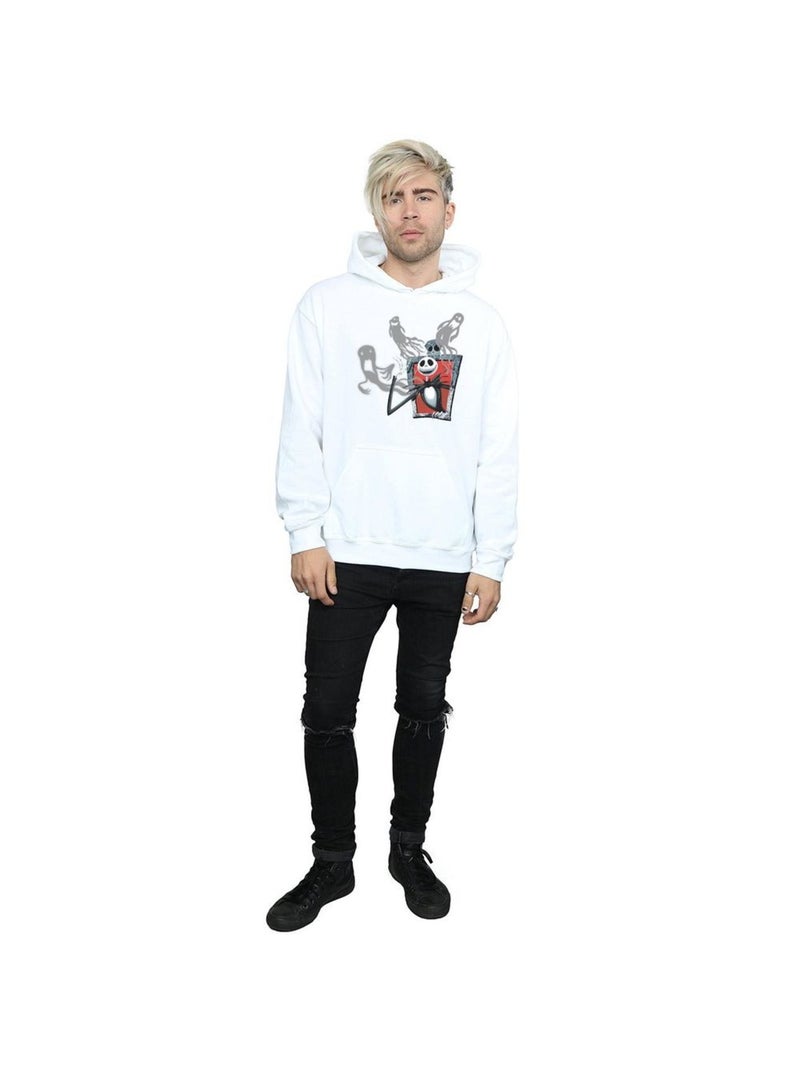 Disney - Sweat à capuche L'Étrange Noël de monsieur Jack GHOSTS OF JACK Blanc - Kiabi