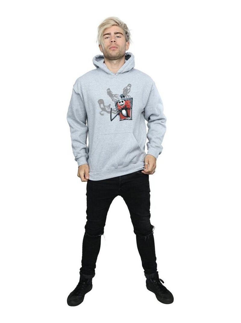 Disney - Sweat à capuche L'Étrange Noël de monsieur Jack GHOSTS OF JACK Gris chiné - Kiabi