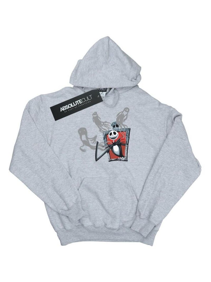 Disney - Sweat à capuche L'Étrange Noël de monsieur Jack GHOSTS OF JACK Gris chiné - Kiabi