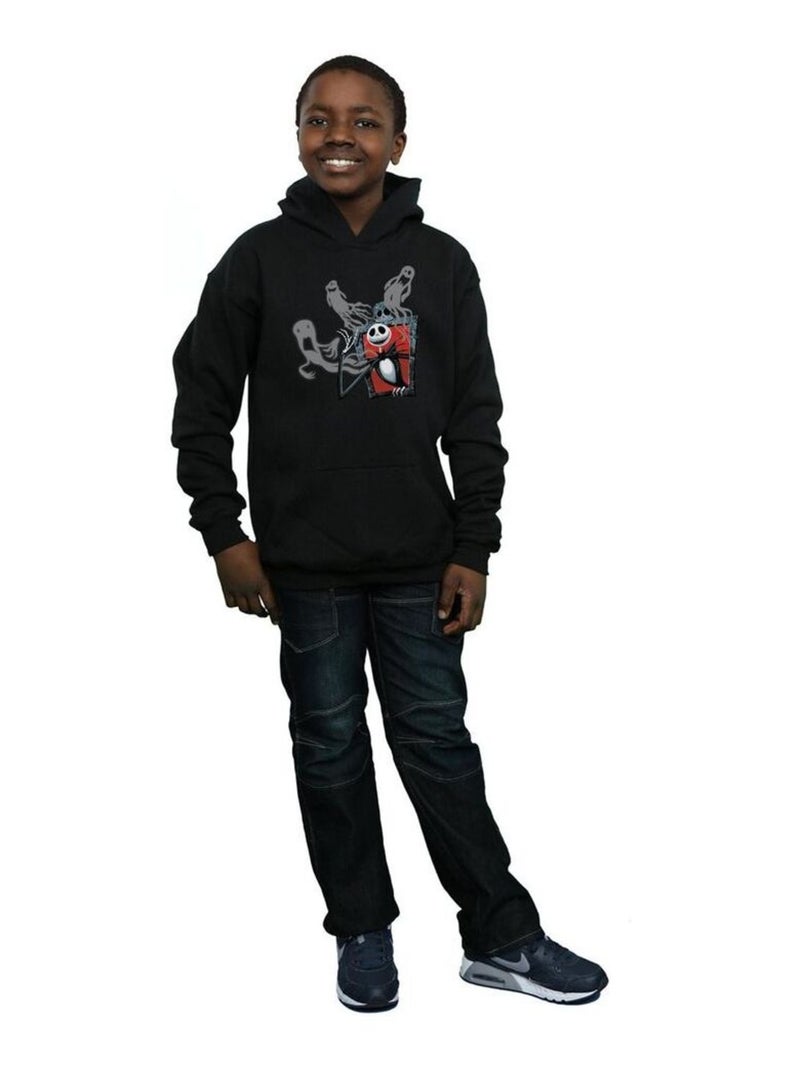 Disney - Sweat à capuche L'Étrange Noël de monsieur Jack GHOSTS OF JACK Noir - Kiabi