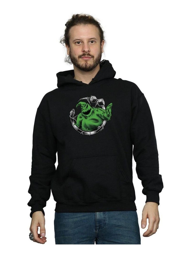 Disney - Sweat à capuche L'Étrange Noël de monsieur Jack ROLL THE DICE Noir - Kiabi