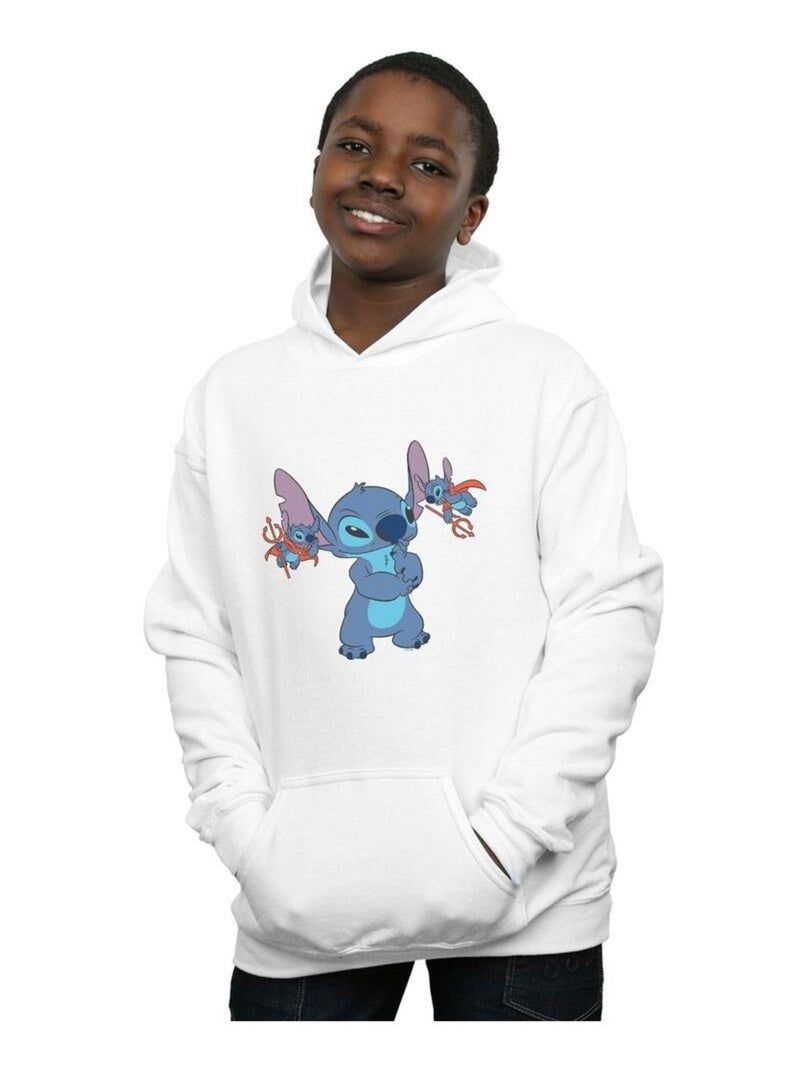 Disney - Sweat à capuche LITTLE DEVILS Blanc - Kiabi