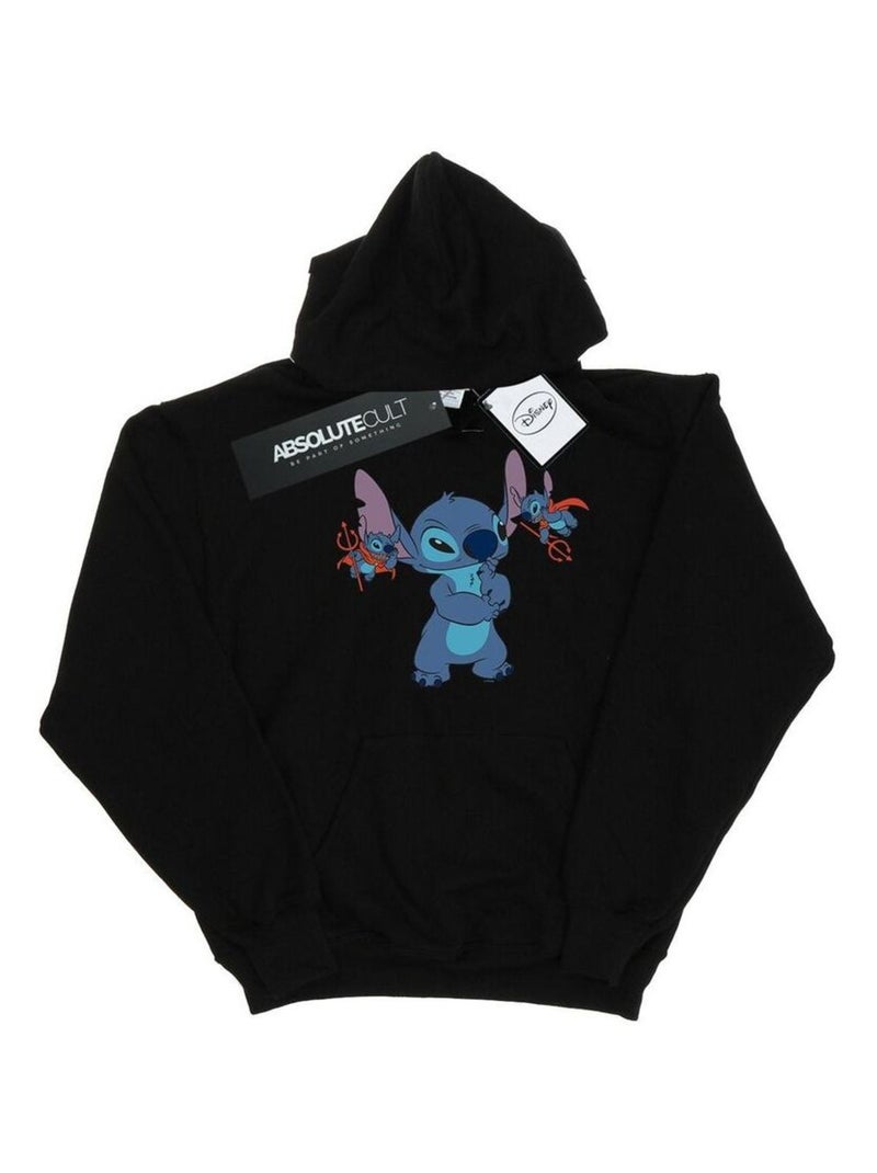 Disney - Sweat à capuche LITTLE DEVILS Noir - Kiabi