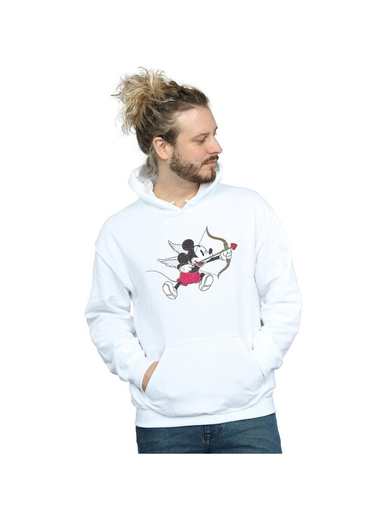 Disney - Sweat à capuche LOVE CHERUB Blanc - Kiabi